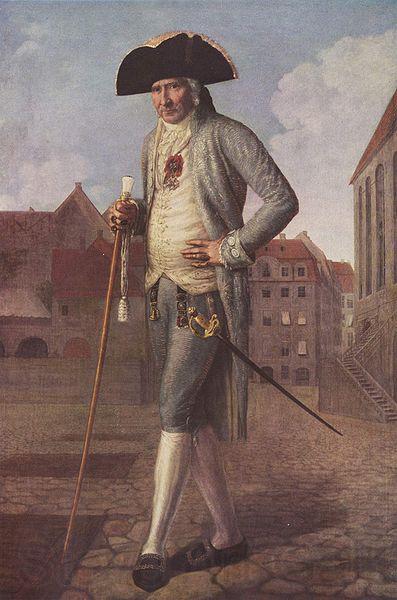 Johann Carl Wilck Portrait des Barons Rohrscheidt Norge oil painting art